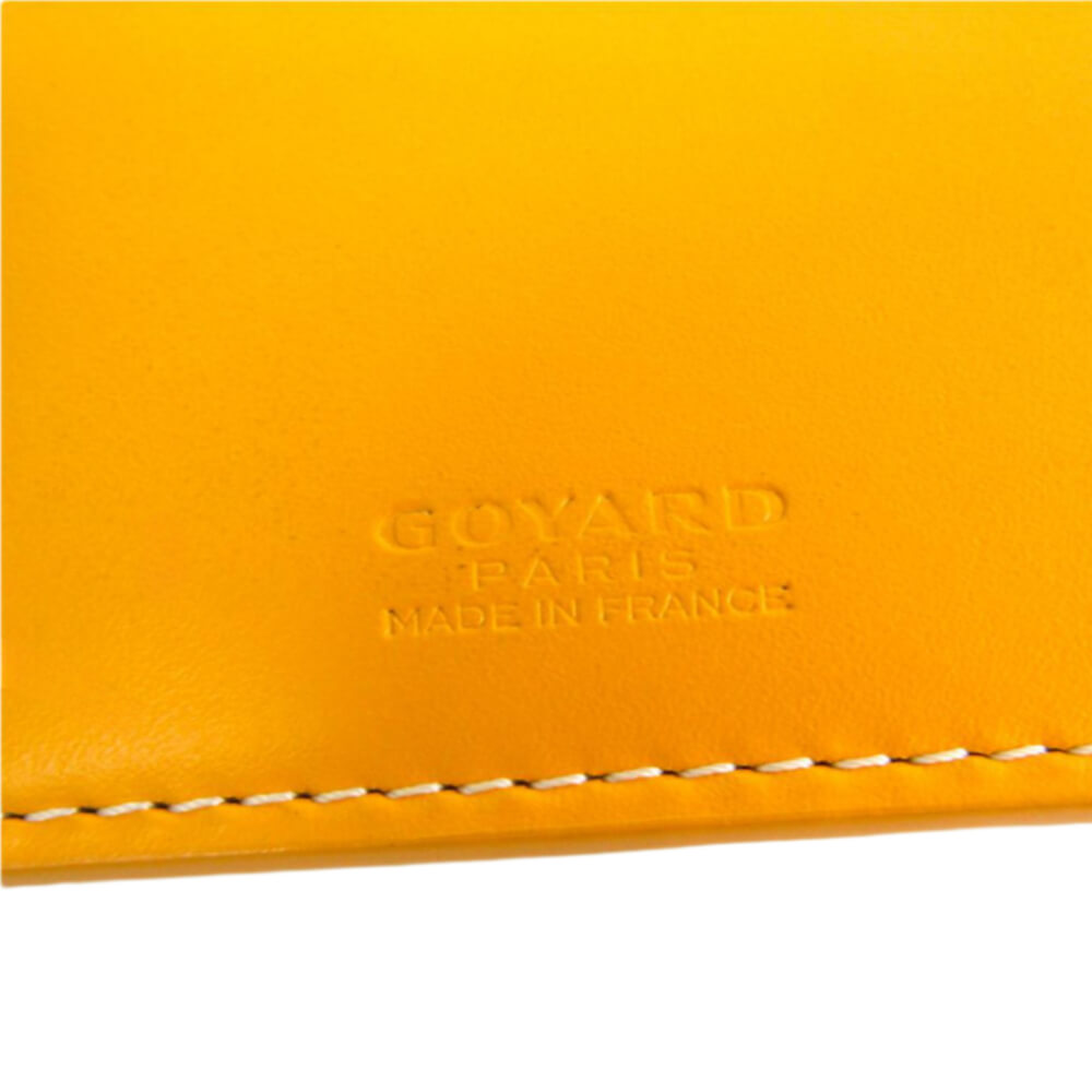 GOYARD Goyardine Grenelle Passport Wallet Black Gold 588643